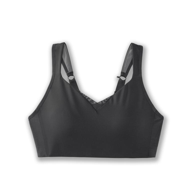 Brooks DRIVE CONVERTIBLE Running Bra Womens Sale - Asphalt/DarkGey (ICR490357)